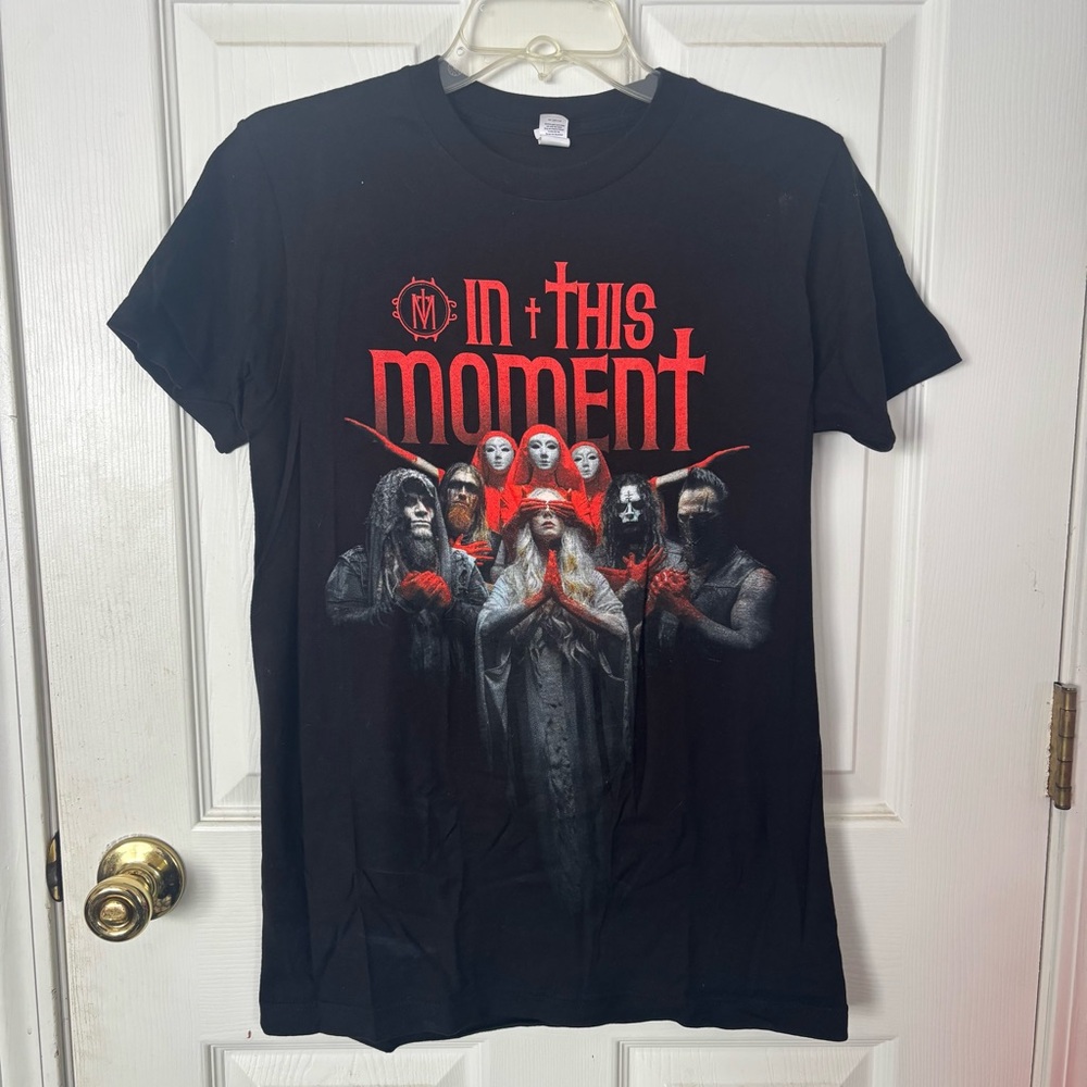 Tultex Black and Red Graphic Band Tee